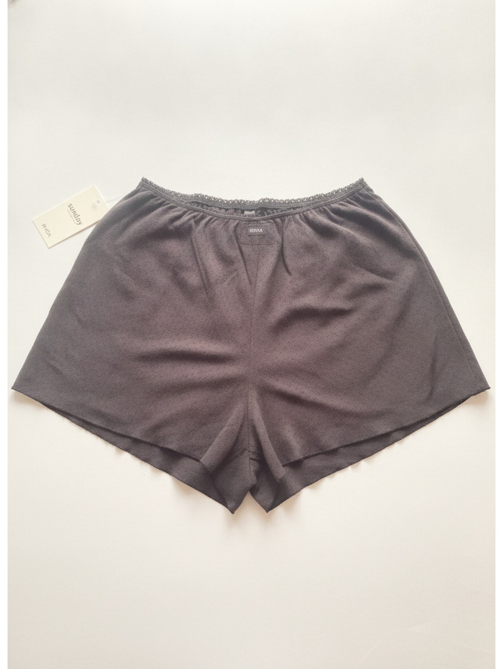 RVCA women’s size xs Sunday Collection loungewear shorts vibe check 100% cotton
